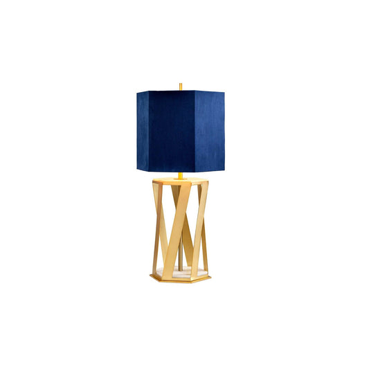 Apollo 1-Light Table Lamp in Brushed Brass