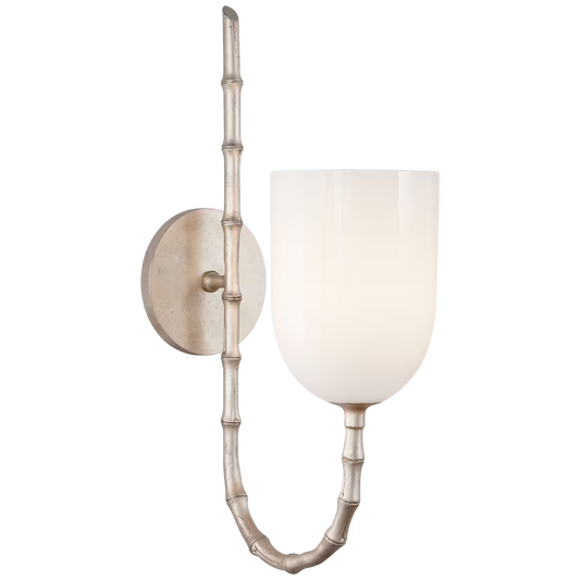 Edgemere Wall Light with White Glass