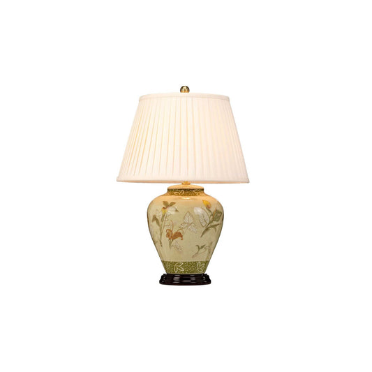 Arum 1-Light Table Lamp  Aged Brass with Cream Shade