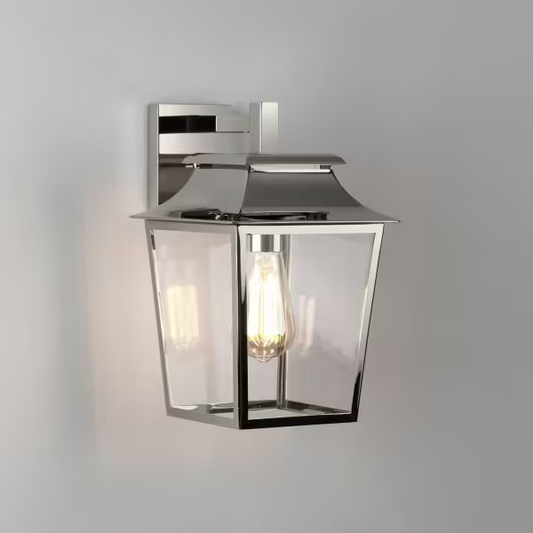 Richmond 200 Outdoor Wall Light in Polished Nickel