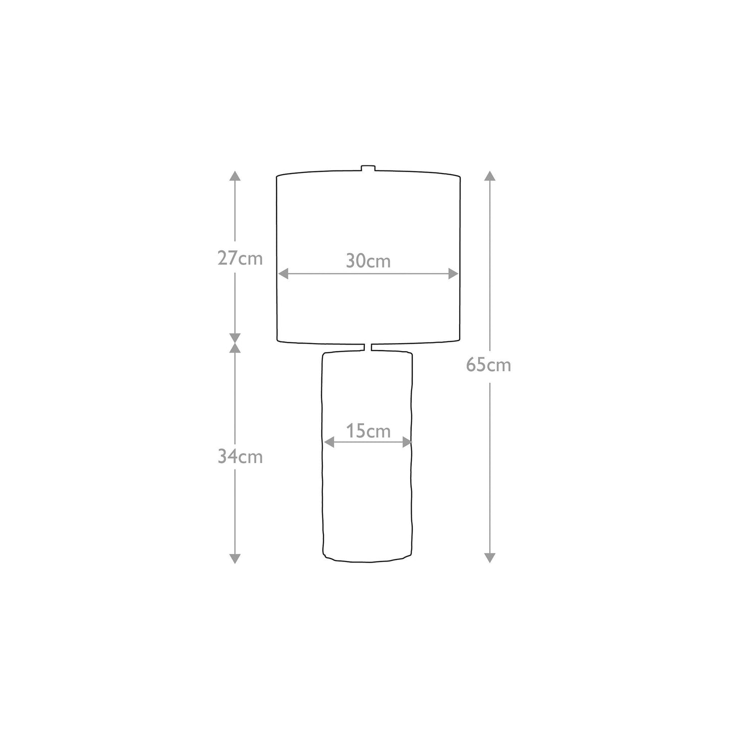 Barbican 1-Light Table Lamp in Graphite with Silver Shade