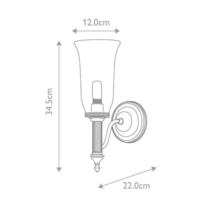 Elstead Carroll Bathroom Wall Light
