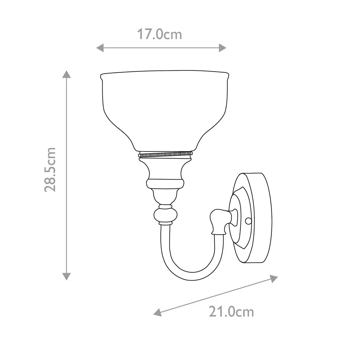 Cheadle 1-Light Wall Light