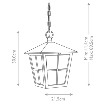 Elstead Canterbury Outdoor Ceiling Lantern