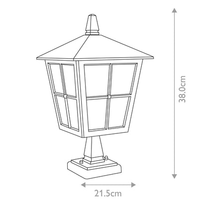 Elstead Canterbury Outdoor Pedestal Lantern