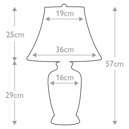 Elstead Blue Ginger Jar Table Lamp