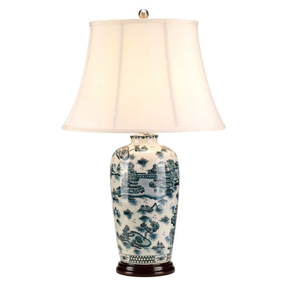 Elstead Blue Traditional Table Lamp