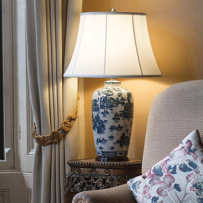 Elstead Blue Traditional Table Lamp
