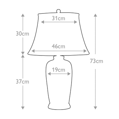 Elstead Blue Traditional Table Lamp