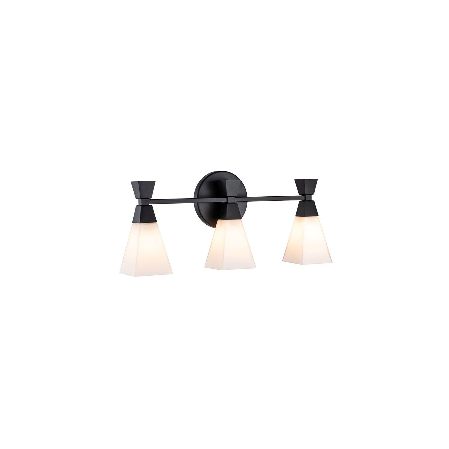 Bowtie 3lt Wall Light in Matt Black