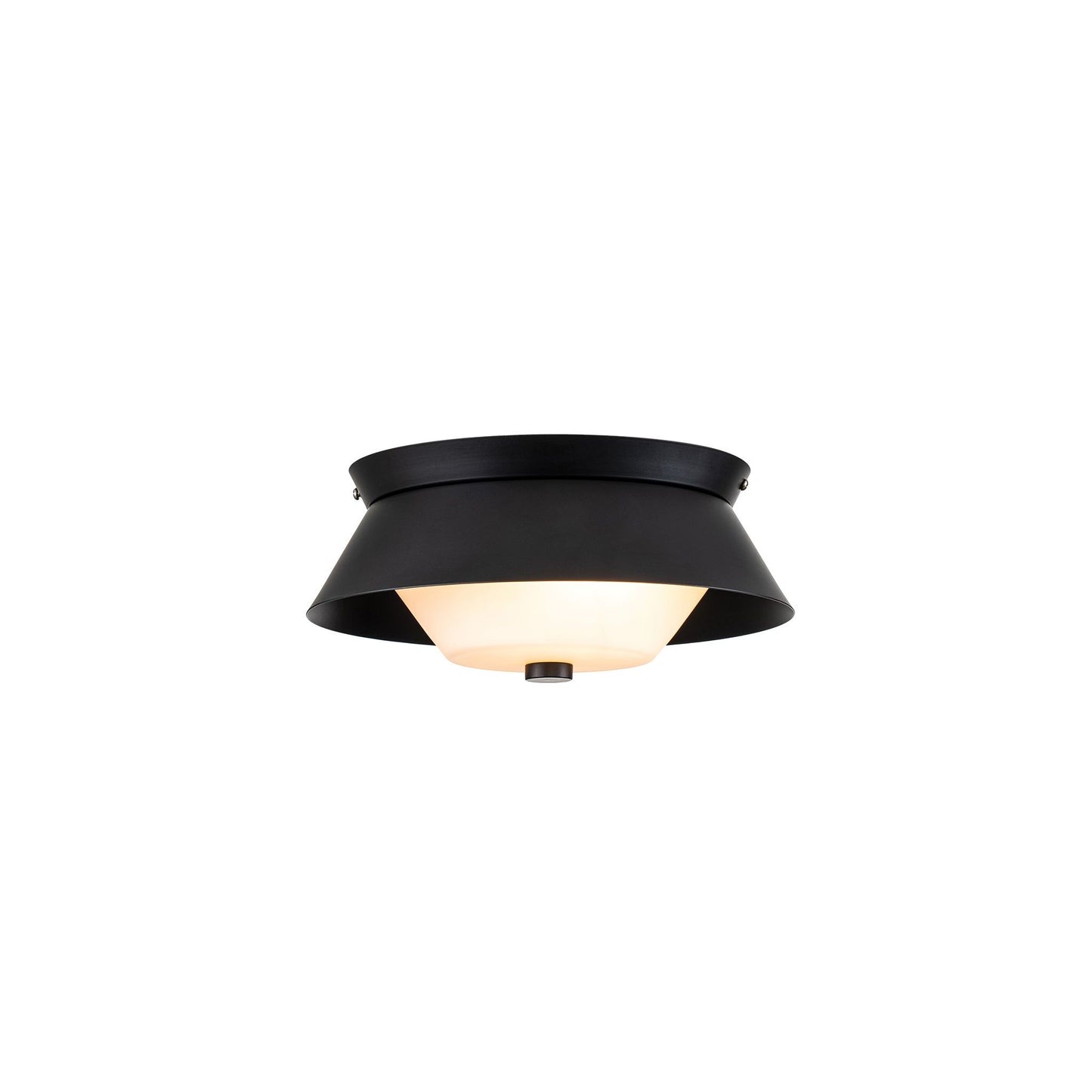 Bowtie 2lt Flush in Matt Black