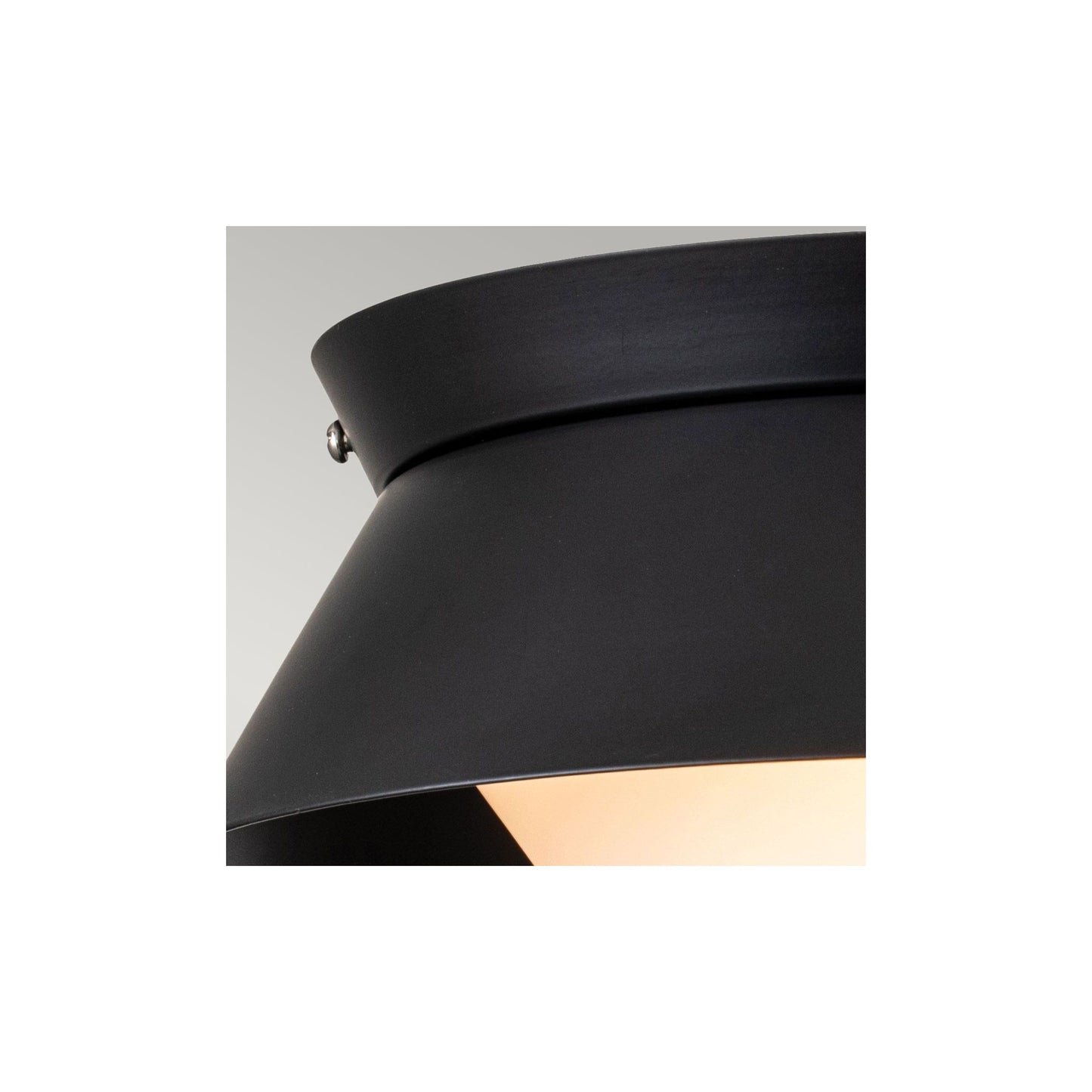 Bowtie 2lt Flush in Matt Black