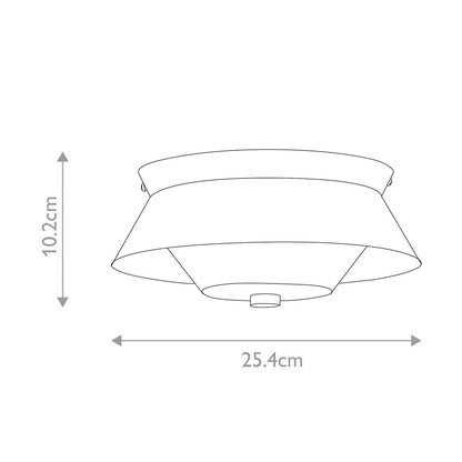 Elstead Bowtie Flush Ceiling Light