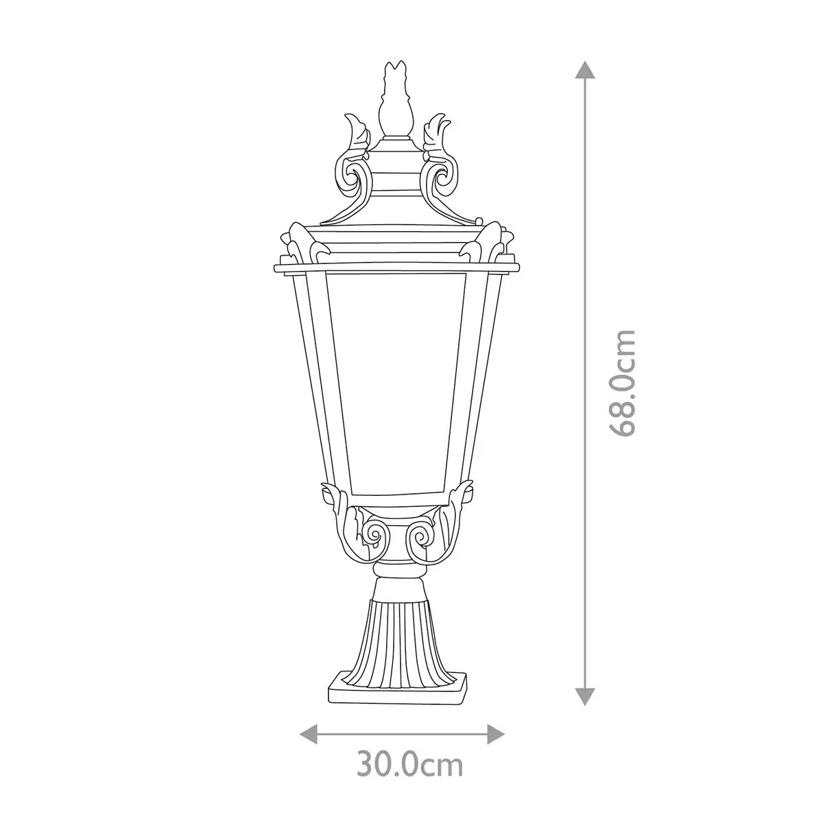 Baltimore 1-Light Pedestal Lantern