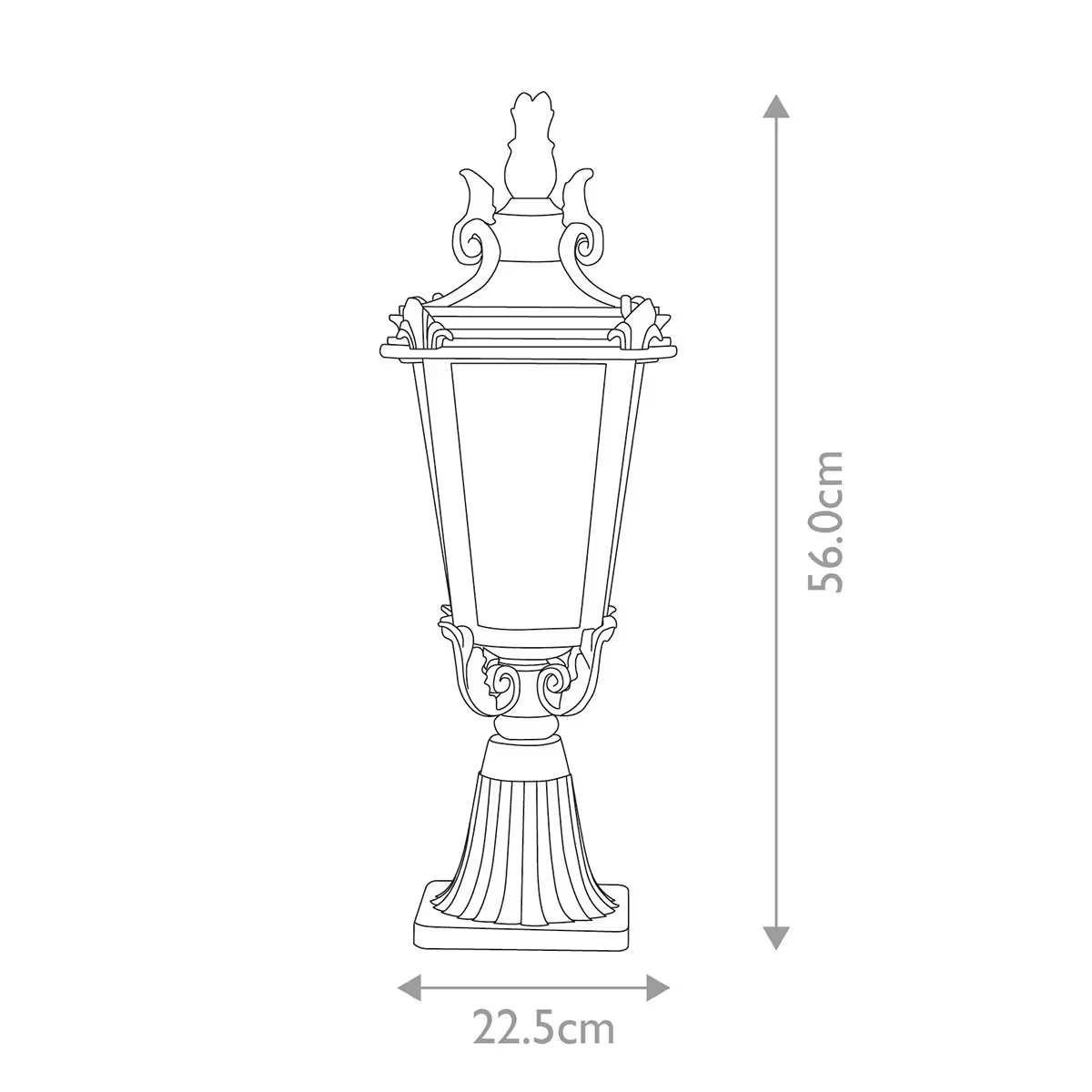 Baltimore 1-Light Pedestal Lantern