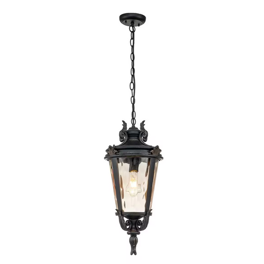 Baltimore 1-Light Chain Lantern in Weathered Bronze