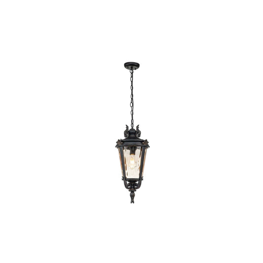 Baltimore 1-Light Chain Lantern in Weathered Bronze