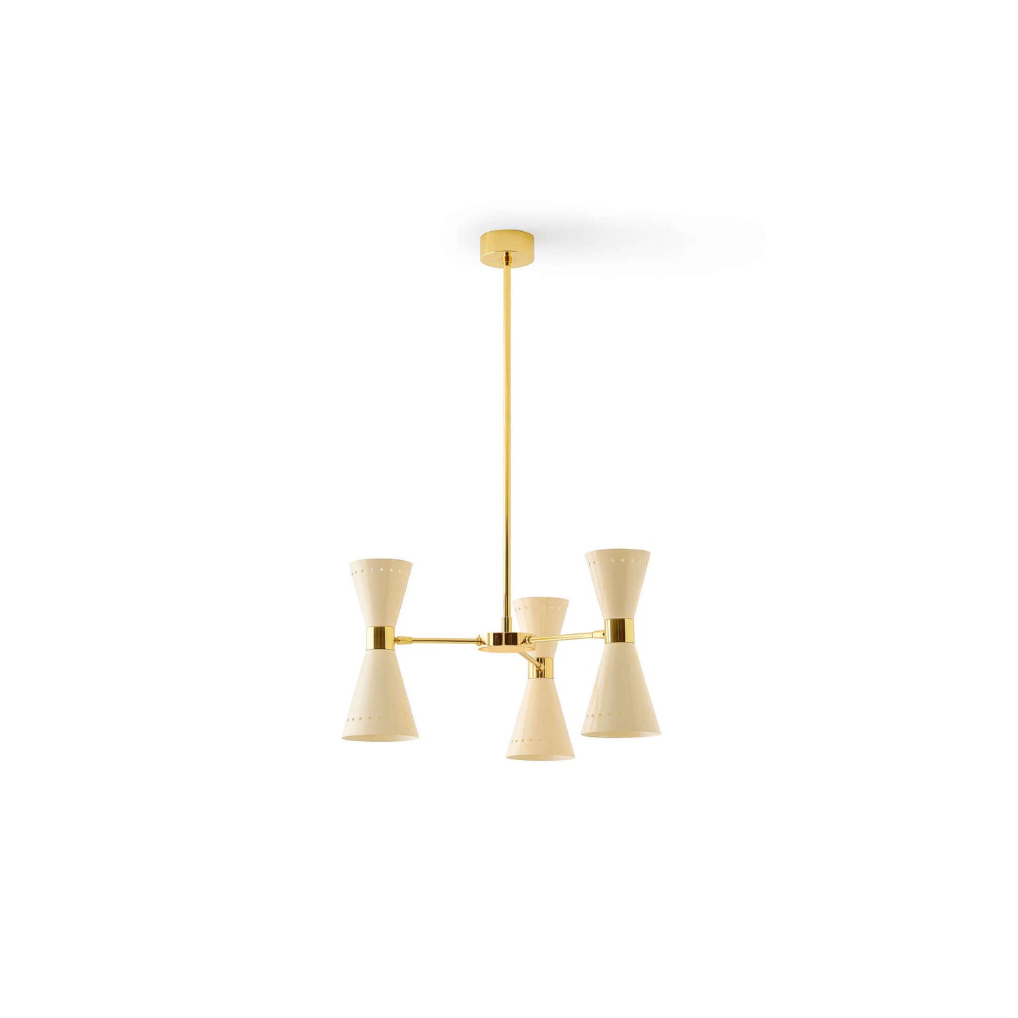 Megafono Ø53cm Pendant Chandelier in Gold
