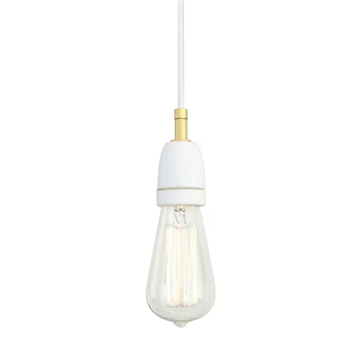 Caltra Modern Ceramic and Brass Pendant