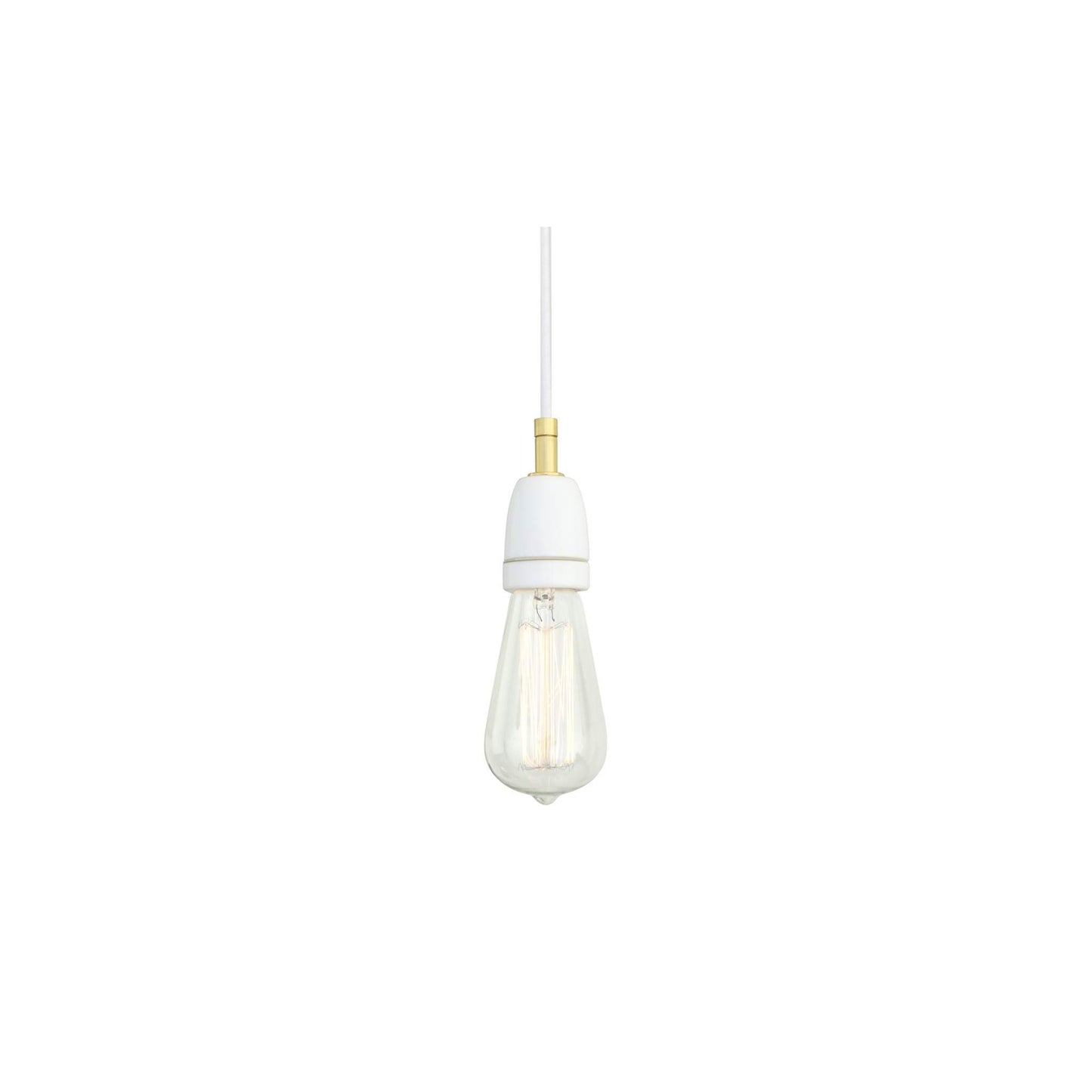 Caltra Modern Ceramic and Brass Pendant