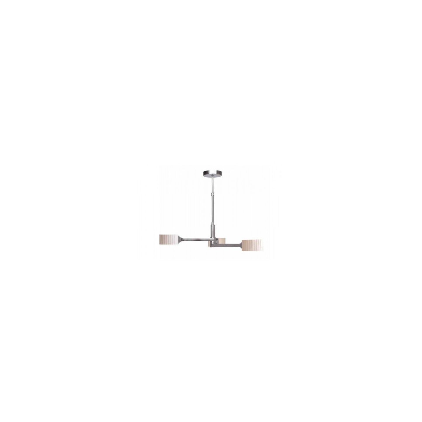 Brahma Three-Light Pendant with Raw Porcelain