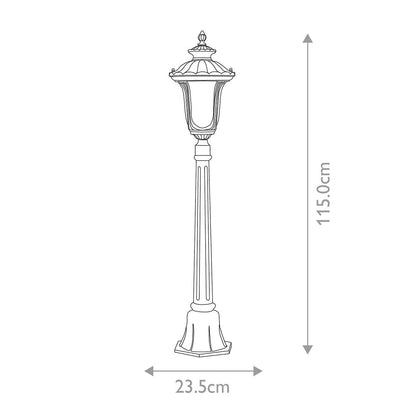 Elstead Cleveland Small Pillar Lantern