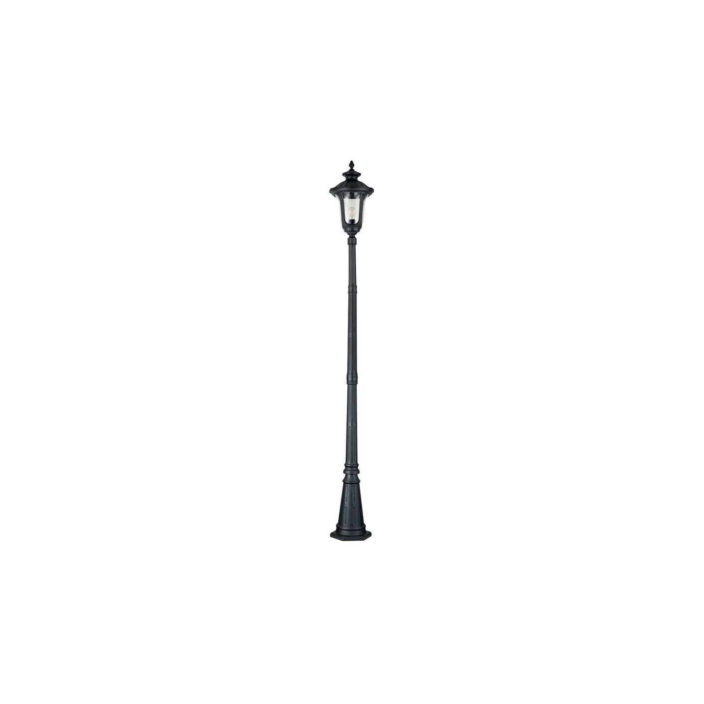 Chicago 1-Light Single Head Lamp Post in Textured Black