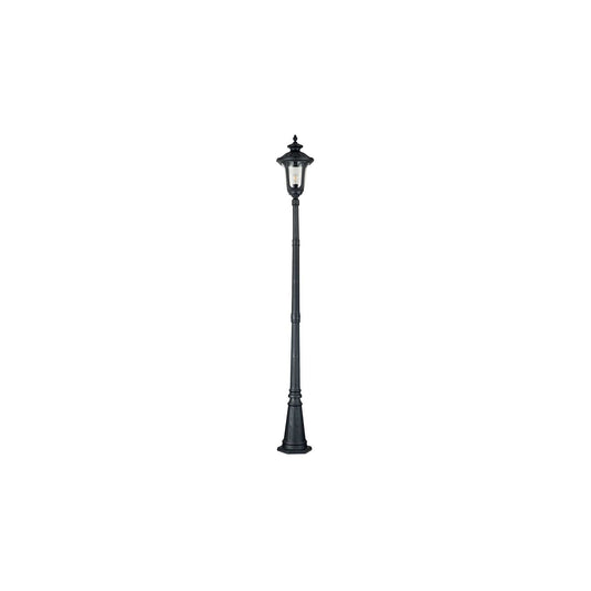 Chicago 1-Light Single Head Lamp Post in Textured Black