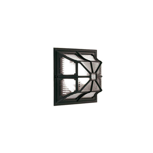 Chapel 1-Light Flush Lantern in Black