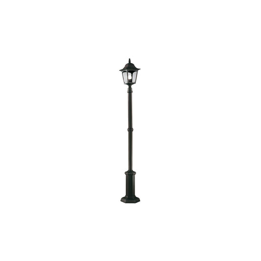 Chapel 1-Light Lamp Post in Black