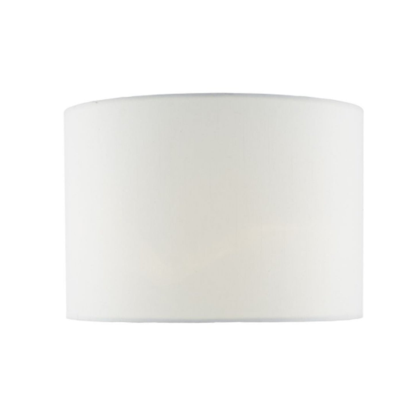 Ciara 33cm Linen Drum Shade in White