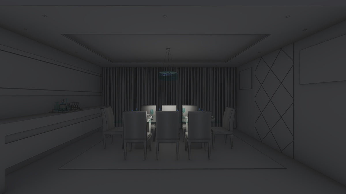 Proportioned statement chandelier