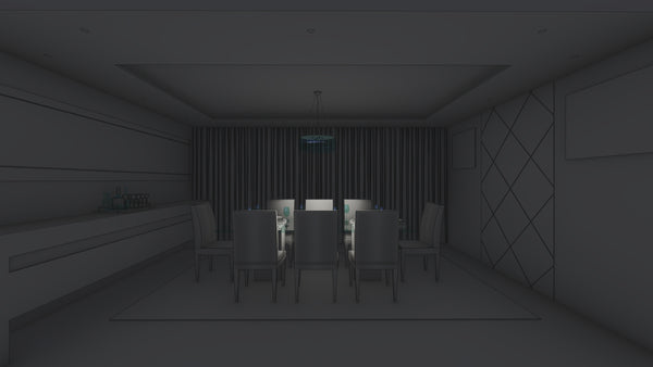 Proportioned statement chandelier