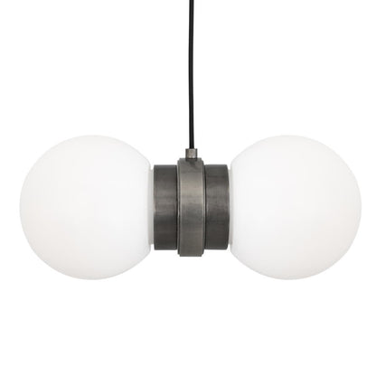 Eske Double Glass Globe Pendant