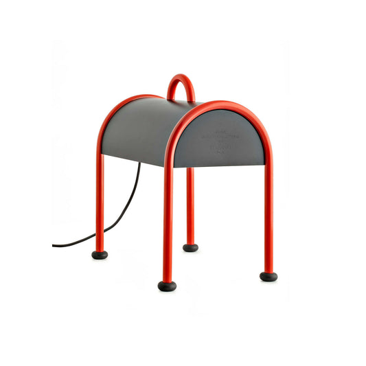 Valigia Table & Floor Lamp in Black & Red
