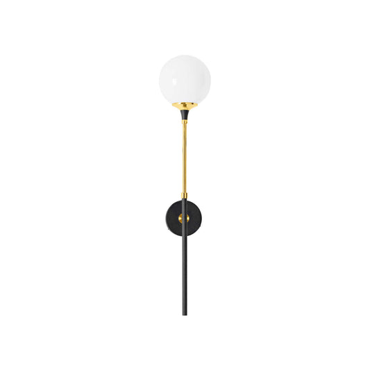 Galassia Single Wall Light in Gold & White