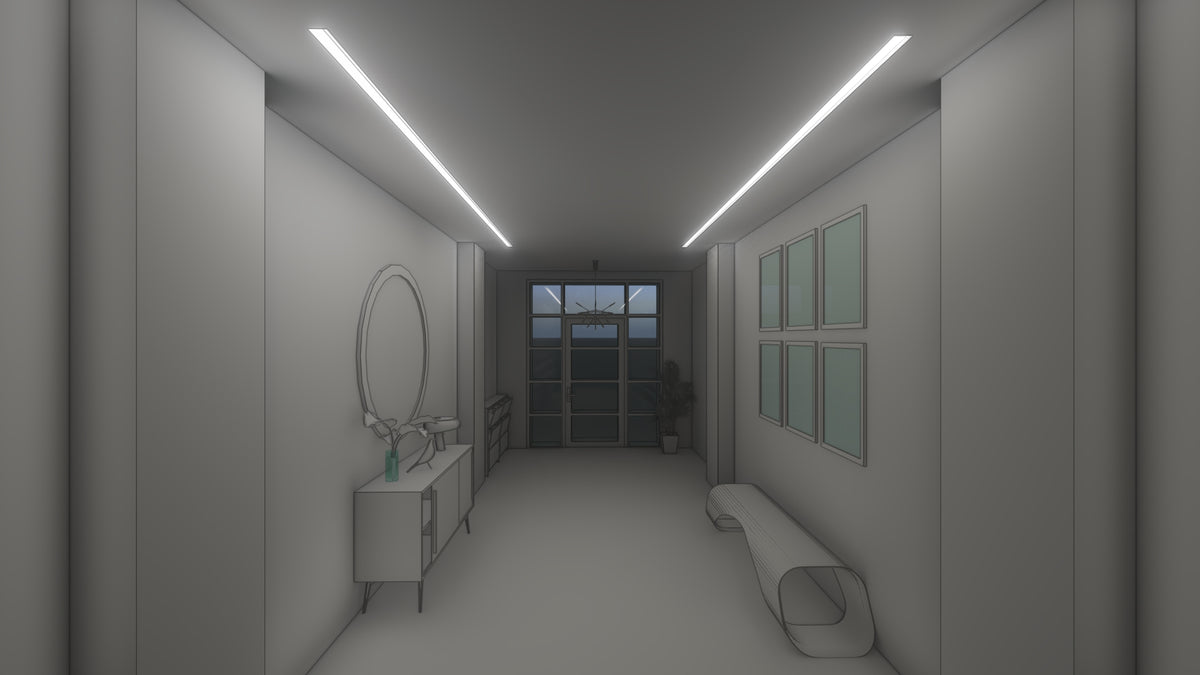 Wall washer entry lighting
