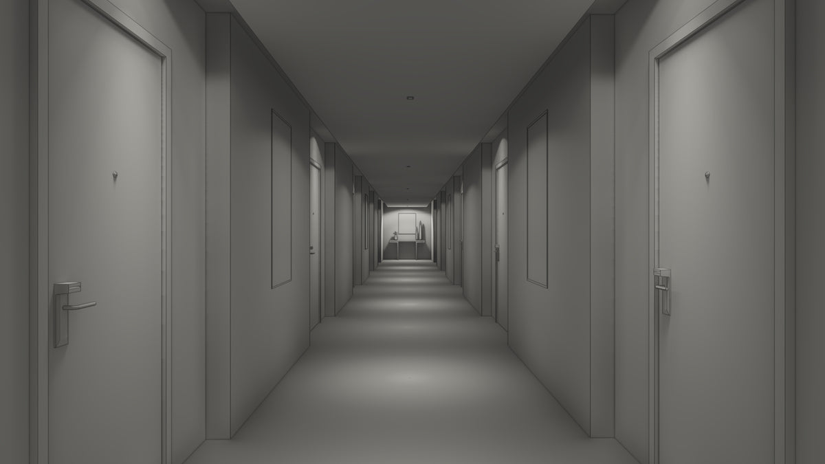 Occupancy dimmed corridors