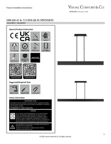 Visual Comfort I-Beam Linear Pendant