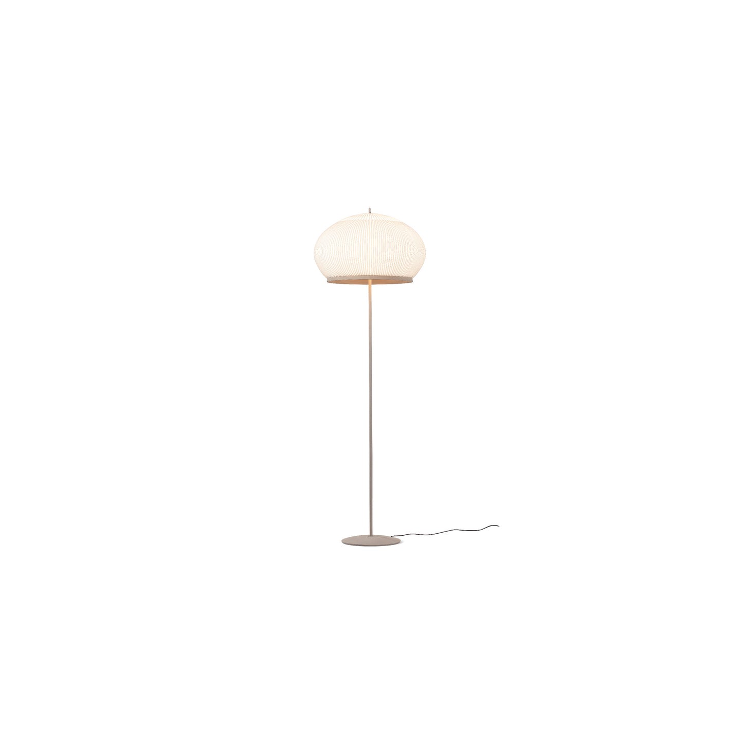 Knit Floor Lamp in Beige