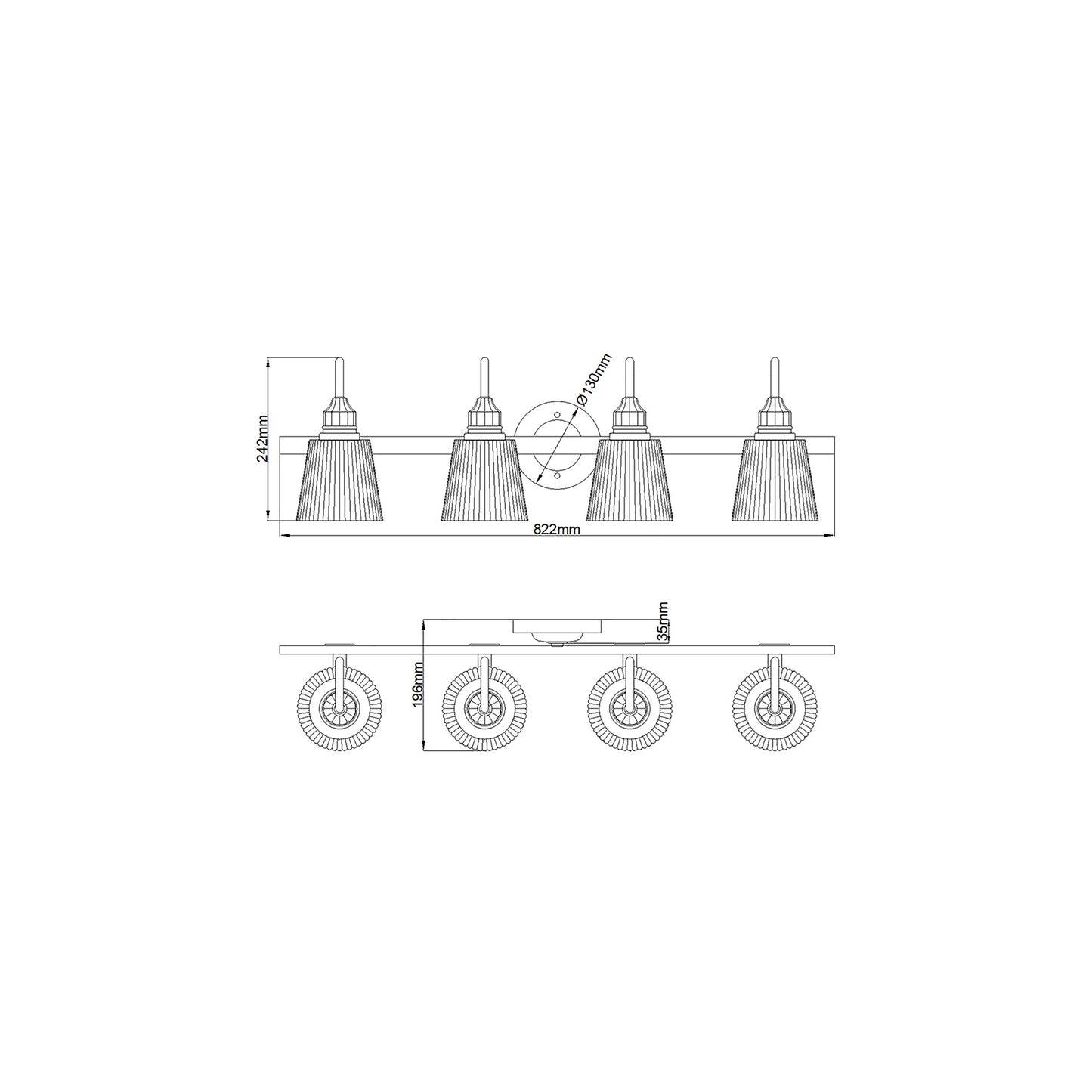 Addison 4-Light Wall Light