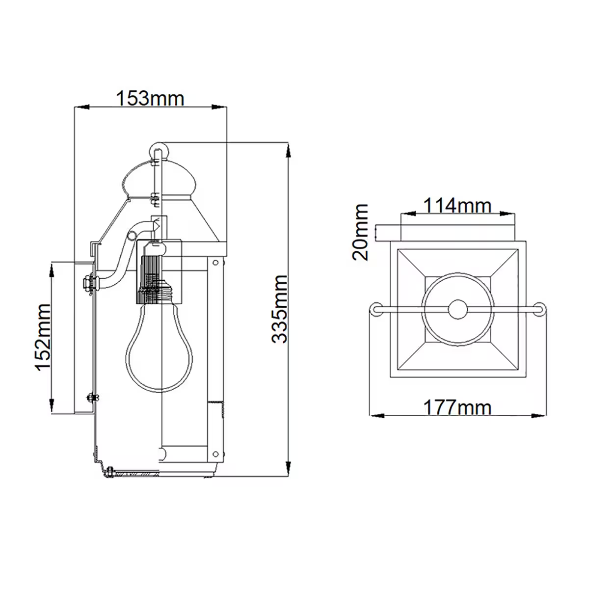 Anchorage 1-Light Wall Lantern