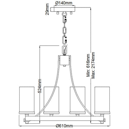 Quintiesse Angelo Chandelier