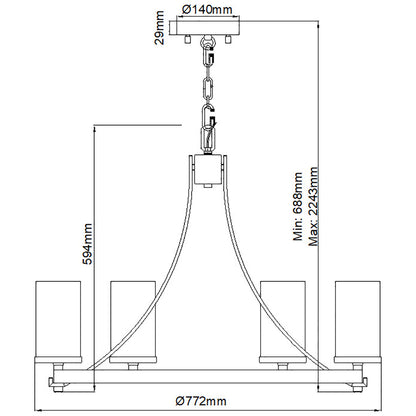 Quintiesse Angelo Chandelier