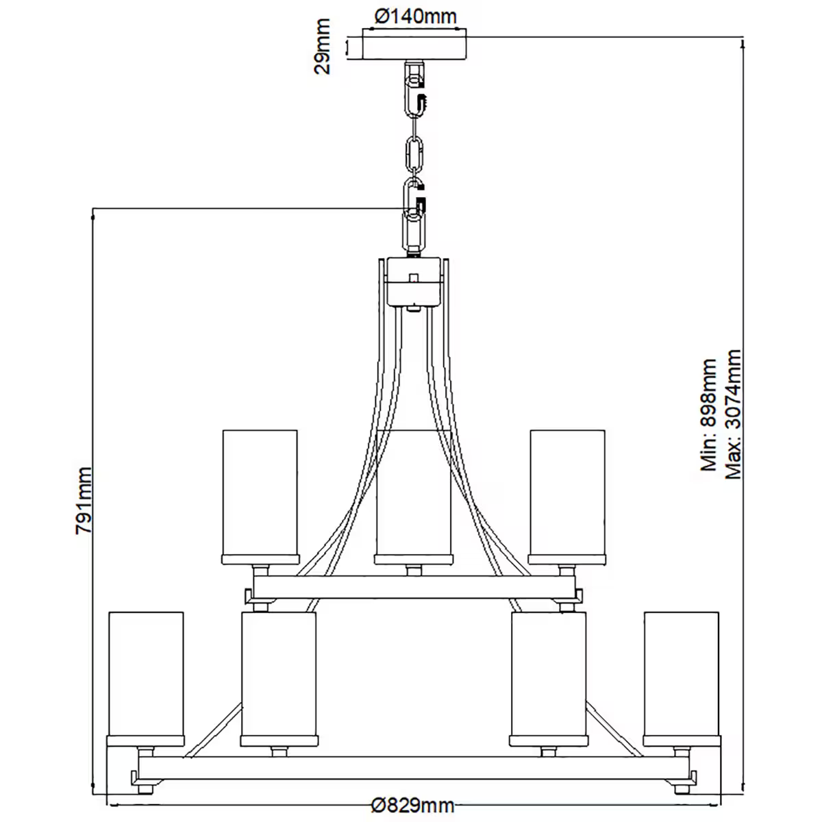 Angelo 9-Light Chandelier