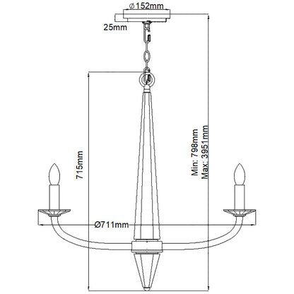 Quintiesse Ascher Chandelier