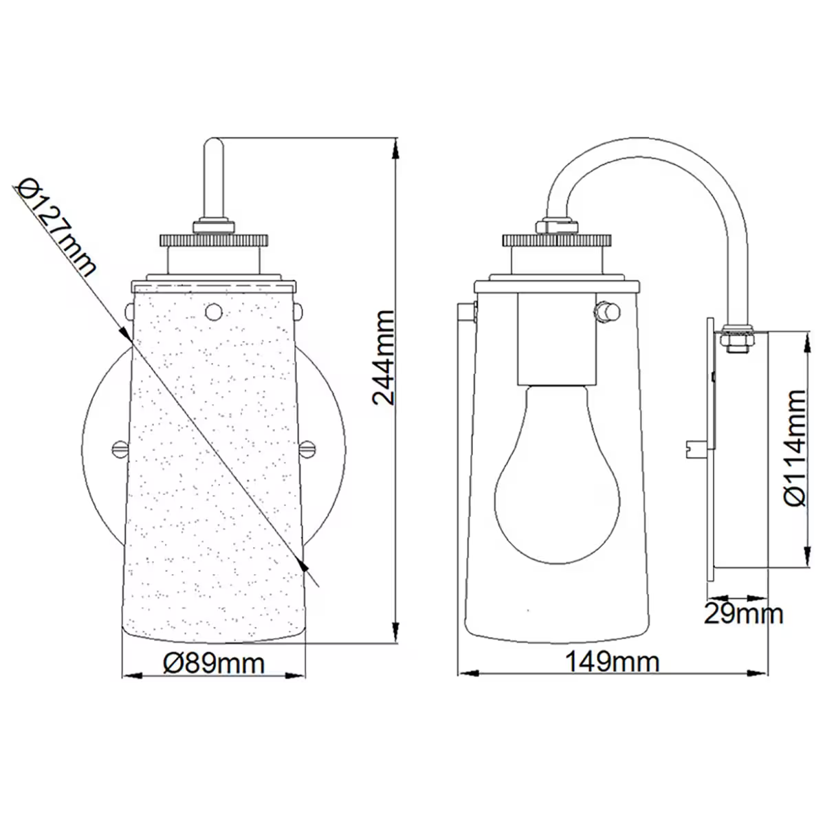 Braelyn 1-Light Wall Light