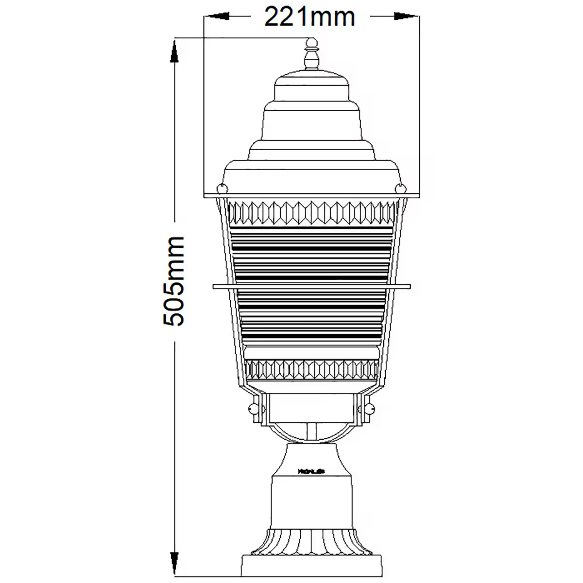 Chance Harbor 1-Light Pedestal Lantern