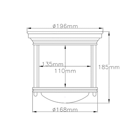 Hadrian 1-Light Flush Mount