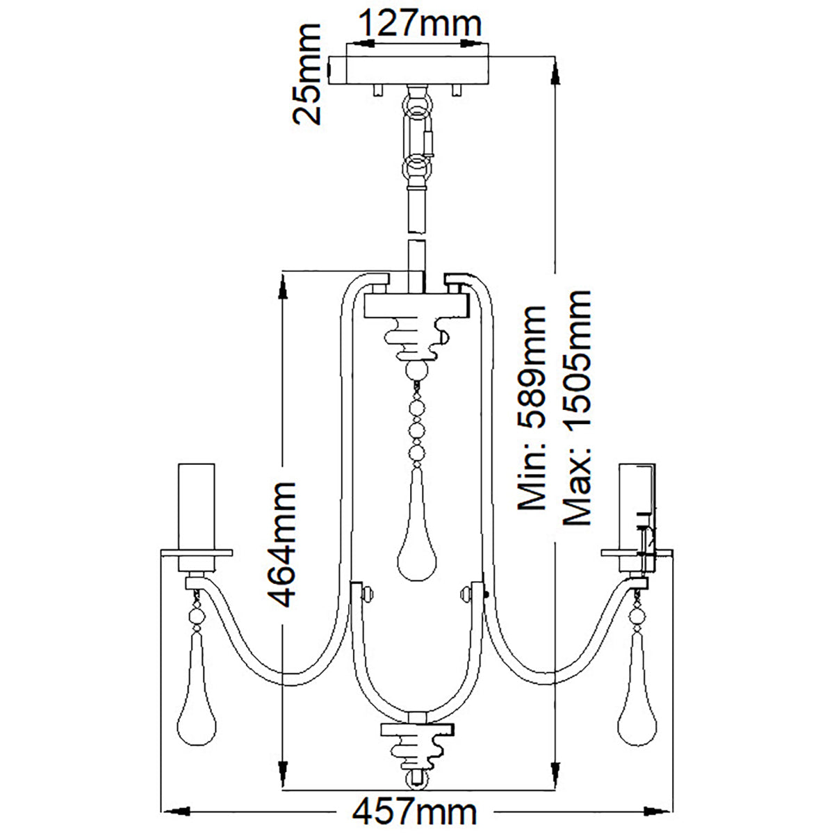 Quintiesse Karlee Chandelier